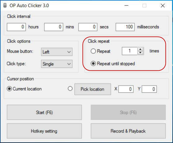 random interval auto clicker logitech